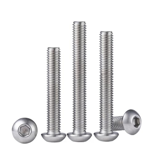 Tornillos cabeza botón acero inoxidable 316 M6 en 90mm de resistencia marina