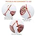 12 Pcs Snow Tire Chain, Reusable Portable Adjustable Plastic Non-Slip Cable Tie, Universal Emergency Tire Chains for Winter Driving, Security Chains Fit for Most Car Sedan SUV Truck, Orange