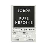 Lorde - Pure Heroine Canvas Poster Bedroom Decoration Landscape Office Valentine's Birthday Gift Unframe-style12x18inch(30x45cm)