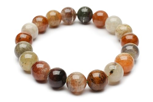 [福縁閣] マルチカラー ガーデンクォーツ 8.5mm ブレスレット 1個売り_BG5571-85 天然石 パワーストーン
