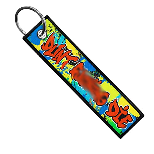 MotoLoot Keychain for Motorcycles, Scooters, Cars and Gifts (Don't Die