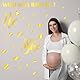 NQEUEPN Gold Gender Reveal-Aufkleber Selbstklebend Geschlecht Offenbaren Dekoration Aufkleberschild für Babyparty-Party für Wand