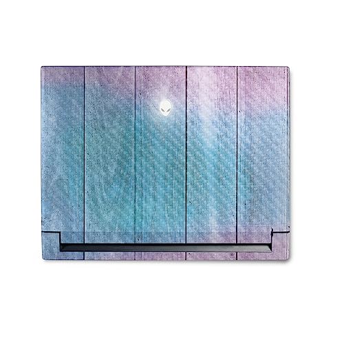 Image of MightySkins Carbon Fiber Skin Compatible with Alienware M18 R1 (2023) Full Wrap Kit - Wood Pastel | Protective, Durable Textured Carbon Fiber Finish | Easy to Apply & Change Styles | Made in The USA