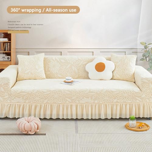 Couvre canapé pour canapé sectionnel en forme de L extensible - 4