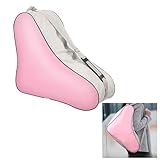Firavggu Bolsa de Patinaje de Ruedas Bolsa de Patinaje de Hielo Rosa Tela Oxford Hidrófugo Bolsa para Patines Niña 4 Ruedas Correa de Hombro Ajustable Bolsa Patines Línea para Niña Adultos