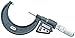 Starrett 733MEXFLZ-175 LCD Outside Micrometer, Friction Thimble, Lock Nut, Carbide Faces, 150-175mm Range, 0.001mm Graduation, +/-0.005mm Accuracy