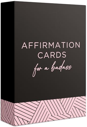 52 Badass Affirmation Cards for Women - Inspirational Gift for Her Birthday Gifts for Women Best Friend Bestie Self Care - Positive Presents for Confidence Motivation & Daily Encouragement