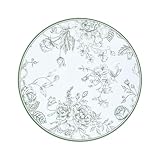 50Pcs Sage Green Floral Paper Placemats Chinoiserie Round Disposable Place Mats Green Flower Banquet 13 Inch Paper Cutouts for Table Setting Wedding Birthday Garden Tea Party Supplies