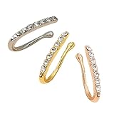 TOVINANNA 3stücke Nasenringe aus Legierung Künstliche Nasenringe ohne Perforation Modische Nasenschmuck Clip Rostfrei und Langlebig