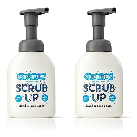 Scrubbingtons Scrub Up Children's Foaming Hand & Face Wash Refill Pouch - Aloe Vera for Sensitive Skin 2 x 200ml Cover