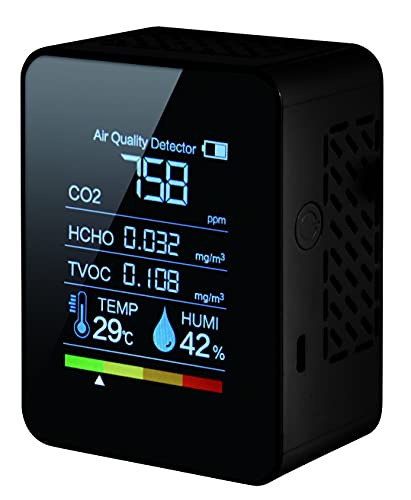 グローバルジャパン CO2濃度測定器 (キレイさん) 二酸化炭素測定器 (TVOC方式)ブラック