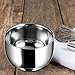 TTETTZ Stainless Steel Shaving Soap Bowl,Metal Soap Mug Bowl,Barbers Accessories, Shave Soap Cup for Valentines Day Gifts, Birthday