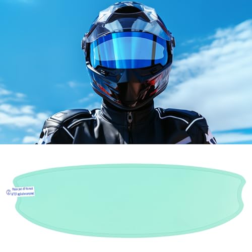 Film Anti-Brouillard et Anti-Pluie pour Motocyclette, Insert de visière de Casque Universel, imperméable à l'eau, résistant à la Brume et à la Claire (Anti Fog A)