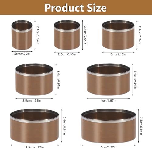 Runde Locher Werkzeug Lochstanzer Set, 7 Stück Lederhandwerk DIY Tools Loch Hohlstanzer 20 25 30 35 40 45 50mm，Leder Glockenschneider Stanzwerkzeug für DIY-Lederhandwerk