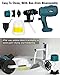 Taingwei Cordless Paint Sprayer for Makita 18v LXT Battery,200W HVLP Paint Sprayer Gun with Brushless Motor for Cabinets Cars Walls Furniture House Painting (Tool Only)