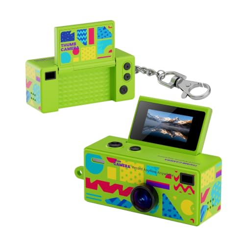 Cámara mini retro 2026 con llavero y grabación HD 1080P miniatura 1