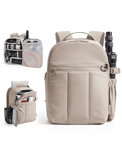 BAGSMART Puffy Camera Backpack, Camera Bags for Photographers, DSLR/SLR Mirrorless Photography...