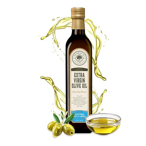 Artem Oliva Early Harvest Extra Virgin Olive Oil | High Polyphenol, Cold Pressed EVOO | Aegean, Izmir, Turkey | 500ml