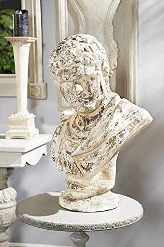 Deco 79 Beige Resin Vintage Sculpture, Bust 26 X 17 X 14 #TOP21