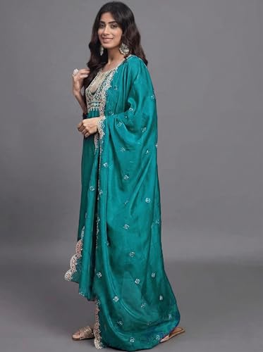 Image of Florely Women's kurti set for woman | kurta sets for woman | Cotton Kurta Set for Women | Embroidered Kurta Set for Women | Kurta Set with Pant Dupatta | 3 Piece Kurti Set | trending kurta women 2026
