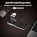 Mangotek Apple Watch Stand Desk Wireless Charger for iPhone and iWatch 4 in 1 Charging Station with Lightning Connector and USB Port for iPhone 12 Mini 12 Pro Max/11 and iWatch Serie SE/6/5/4/3/2/1