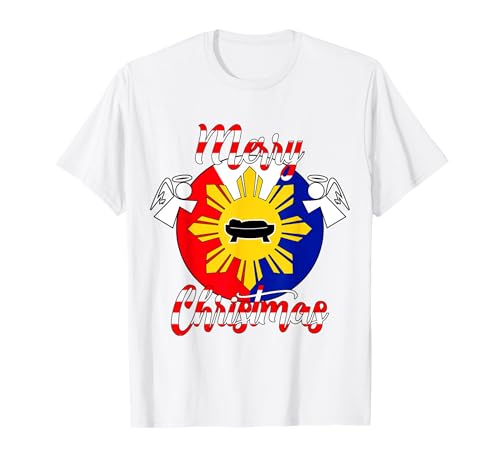 Pinoy Filipino Filipino Feliz Navidad Ángel Bebé Jesús Camiseta