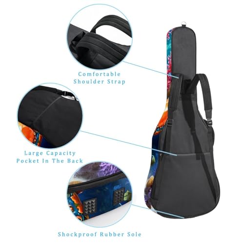 Sac pour guitare acoustique antichoc protégeant de l'eau et des chocs - 3