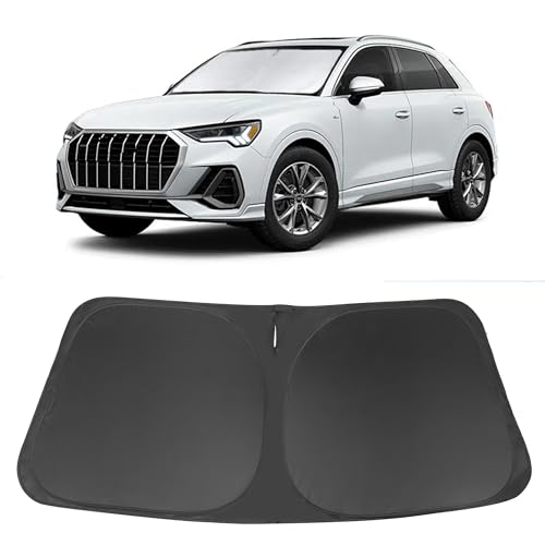 Windshield Sun Shade Custom Fit for 2019-2024 2025 2026 Audi Q3 Accessories Foldable Sunshade Sun...