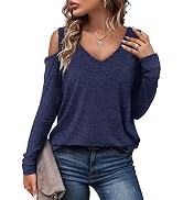 Florboom Womens Cold Shoulder Tops Summer Short/Long Sleeve...