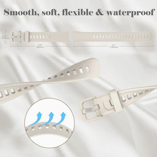 Z.DuDuZAZA Pulseiras de relógio compatíveis com Huawei Band 8 [pacote com 3] pulseiras esportivas de