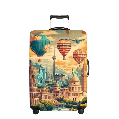 THISFIND Washable Luggage Cover for 20-34 Inch Suitcases