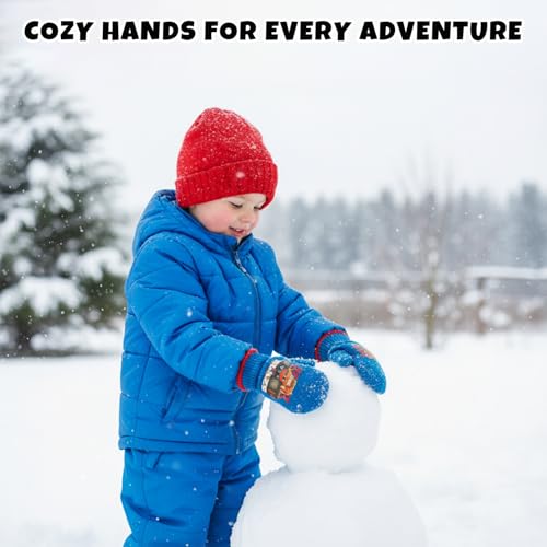 Image of Nickelodeon Boys 4 Pack Mitten or Glove Set: Paw Patrol and Blaze (Toddler /Little Boys)