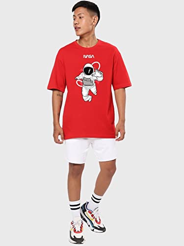 Image of Bewakoof Men's Solid Regular Fit Full Sleeve Round Neck Cotton T-Shirt