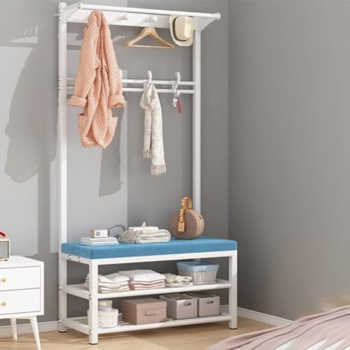 Banc à chaussures et portant pour transformer l'accueil de votre maison