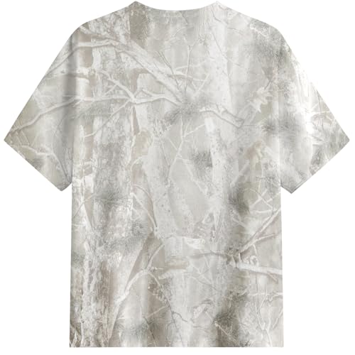 Image of Womens Camo Shirt Oversized Maple Leaf Short Sleeve T Shirts Tops
