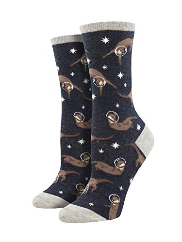 Socksmith Otter Space Charcoal Heather 9-11 (Women s Shoe Sizes 5-10.5)