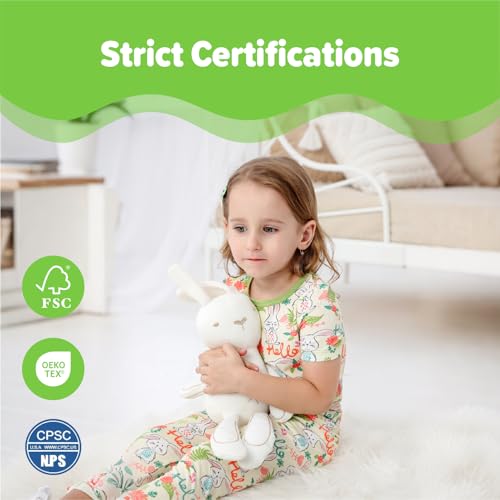 Image of Kids 2-Piece So Soft Playtime Set-Lightweight Viscose from Bamboo Short Sleeve Top&Leggings for Toddler Boy & Girls