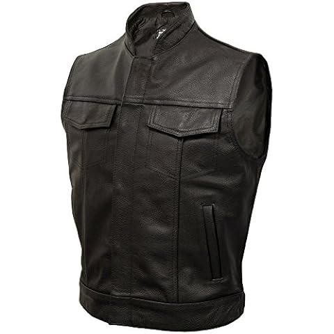 Skintan JAX Classic Leather Motorcycle Waistcoat Cover
