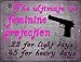 SMART BLONDE Feminine Protection Novelty Mini Metal Parking Sign PM-1530
