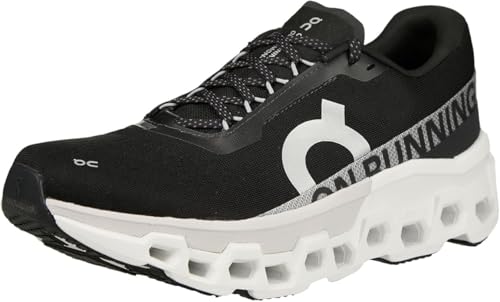 On Women's Cloudmonster 2 Sneaker, Black/Frost, 39 EU