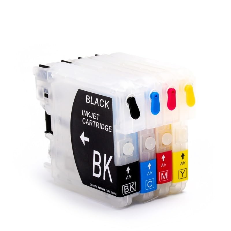 LC11 for B-rther 6 38 39 61 6567 980 990 1100 Cartucho de Tinta Recargable for DCP-J140W/145C/165/185