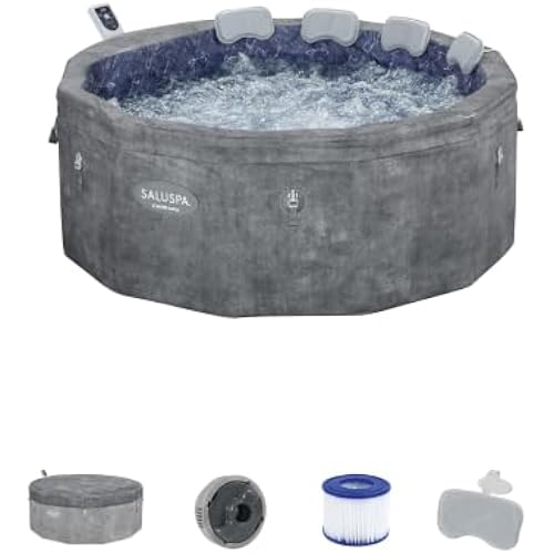 Bestway SaluSpa Carrara Energy-Efficient 4-6 Person Portable AirJet Hot Tub