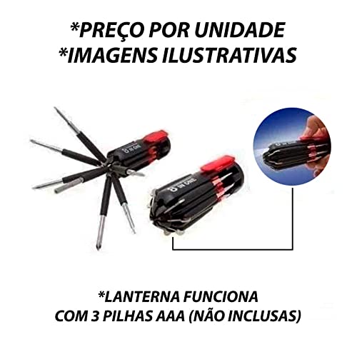 Kit 08 Chaves com Led e Estojo UnyHome