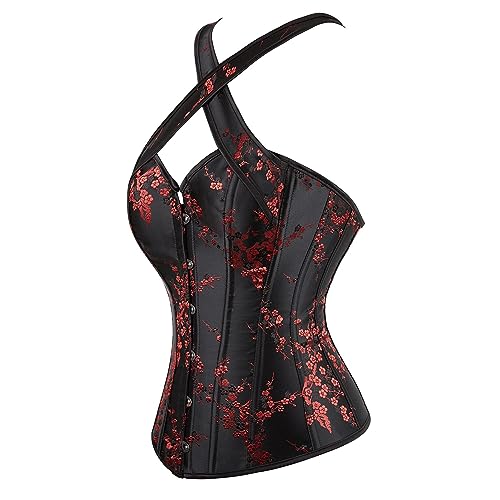 Corset de mariage gothique bustier haut femme style victorien chic et brodé