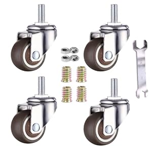 Geocang 50mm Möbel-Lenkrollen Set 4 Stück