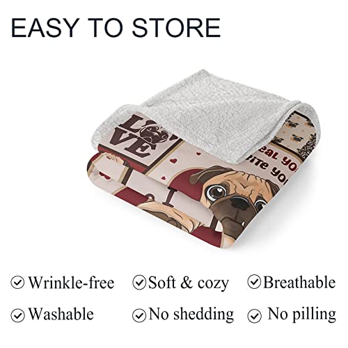 Havop Cute Dog Blanket Brown Puppy French Bulldog Sherpa Blanket Animal Sherpa Fleece Blanket Throw Soft Cozy Blanket For Bed Sofa Couch Gifts For Kids Boys Girls Pets 60X80 Inch #TOP7