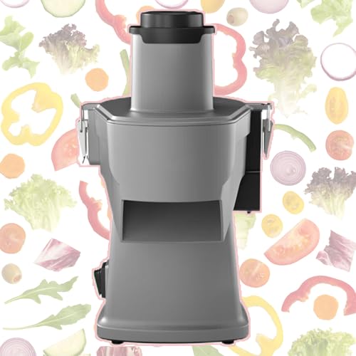 Cortadora De Verduras EléCtrica, Cortadora De Alimentos Multifuncional 2 En 1, Tritura, Corta En Cubos Y Porciona, Adecuada para Uso Comercial Y DoméStico