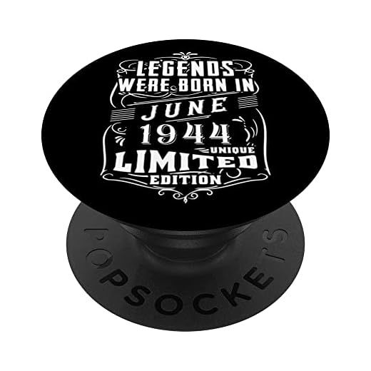 Cumpleaños Junio 1944 Edición Limitada Regalo Legend June PopSockets PopGrip Intercambiable