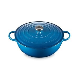 Le Creuset Signature Enamelled Cast Iron La Marmite Casserole Dish With Lid, 32 cm, 6.9 Litres, Marseille, 21114322002430