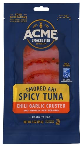 Acme Smoked Fish Cold Smoked Spicy Tuna, 3 Ounce